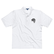 Load image into Gallery viewer, Men's UnFazed Lion Premium Polo - White - Unfazed Tees