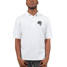 Load image into Gallery viewer, Men's UnFazed Lion Premium Polo - White - Unfazed Tees