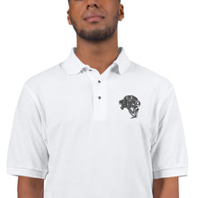 Load image into Gallery viewer, Men's UnFazed Lion Premium Polo - White - Unfazed Tees
