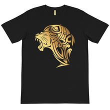 Load image into Gallery viewer, Organic UnFazed Lion T-Shirt - Black - Unfazed Tees