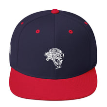 Load image into Gallery viewer, Navy Red Snapback Lion Hat - Unfazed Tees