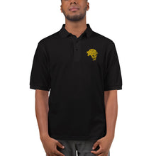 Load image into Gallery viewer, Men's UnFazed Lion Premium Polo - Black - Unfazed Tees