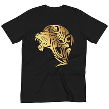 Load image into Gallery viewer, Organic UnFazed Lion T-Shirt - Black - Unfazed Tees
