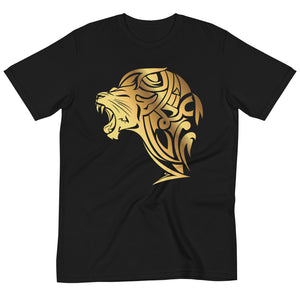Organic UnFazed Lion T-Shirt - Black - Unfazed Tees