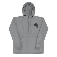 Load image into Gallery viewer, Embroidered Champion Packable Jacket - Graphite - Unfazed Tees

