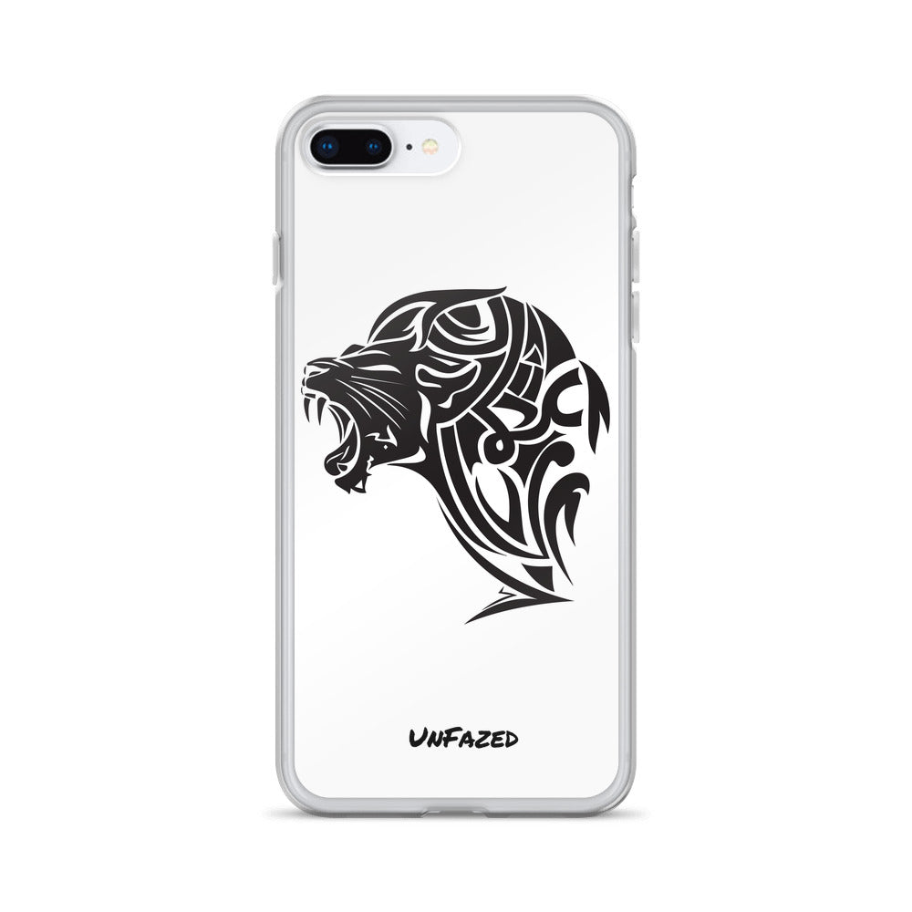 iPhone 7/8 Plus UnFazed Lion Case White - Unfazed Tees