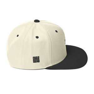 Black & Natural Creme Snapback Lion Hat - Unfazed Tees