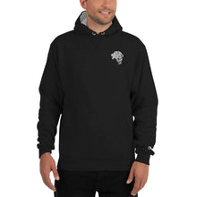Load image into Gallery viewer, Champion Embroidered Winter Lion Hoodie - Black - Unfazed Tees
