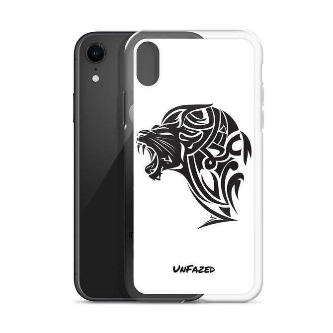 iPhone XR UnFazed Lion Case White - Unfazed Tees