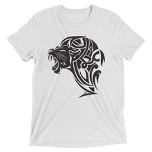 Load image into Gallery viewer, Short sleeve tri-blend Lion t-shirt - White - Unfazed Tees
