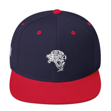 Load image into Gallery viewer, Navy Red Snapback Lion Hat - Unfazed Tees
