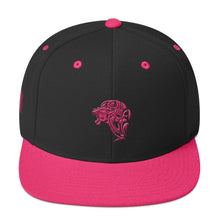 Load image into Gallery viewer, Black Flamingo Pink Snapback Lion Hat - Unfazed Tees

