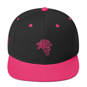 Black Flamingo Pink Snapback Lion Hat - Unfazed Tees