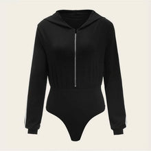 Load image into Gallery viewer, Adida Zipper Jogger Bodysuit - Black - Unfazed Tees
