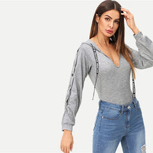 Load image into Gallery viewer, Work it Out Drawstring Bodysuit - Gray - Unfazed Tees
